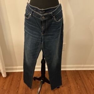 White House Black Market Dark Blue Straight Leg Jeans